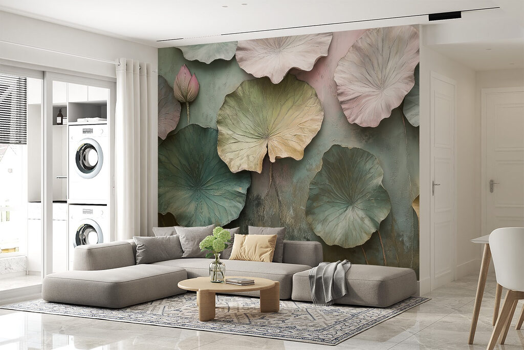 Hojas redondas en pastel — interior 4