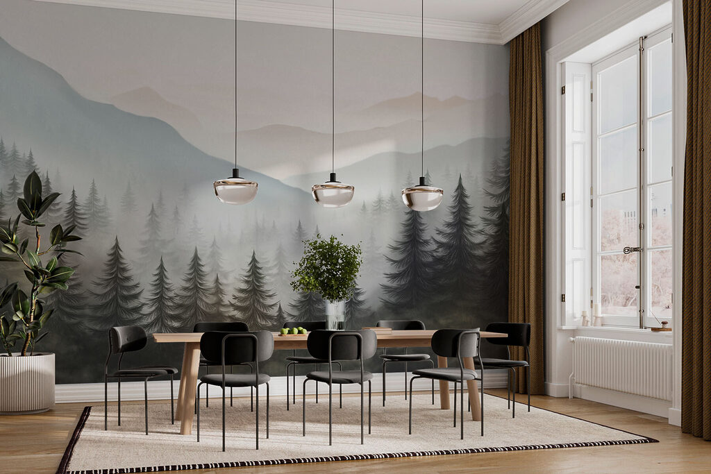 Pinos entre niebla — interior 4