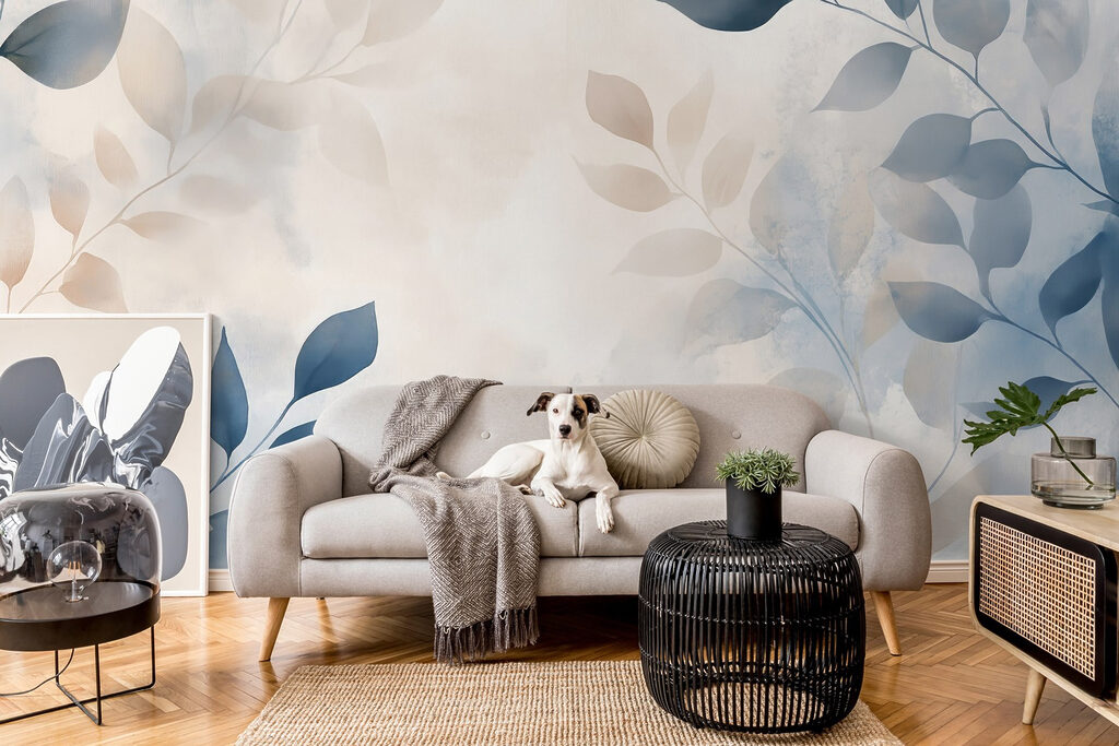 Ramas azules en neblina — interior 4
