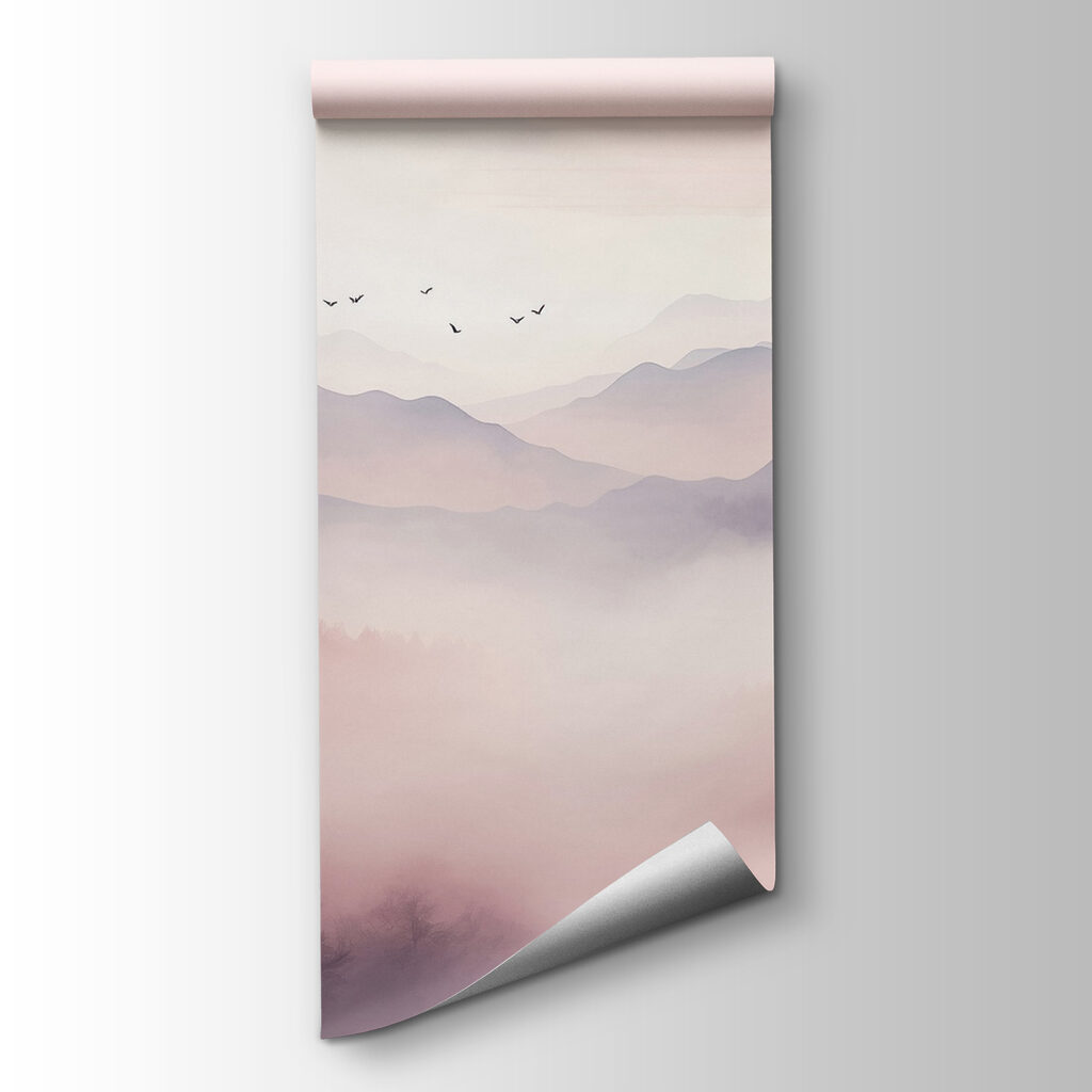 Valle en niebla rosa — vista del producto