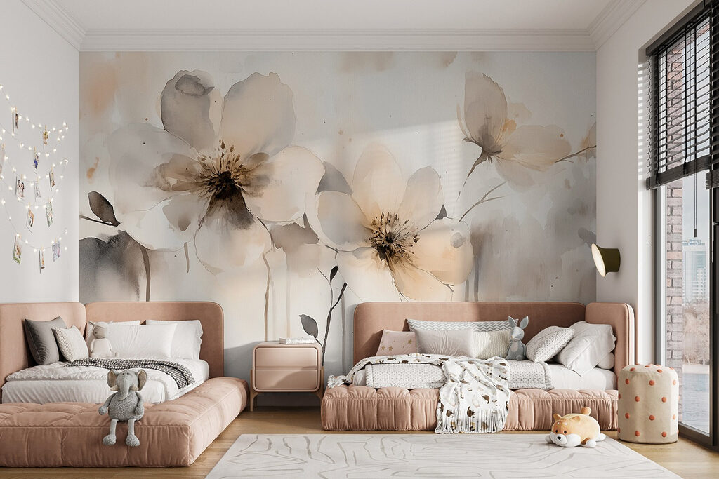 Pétalos rizados sobre negro — interior 5