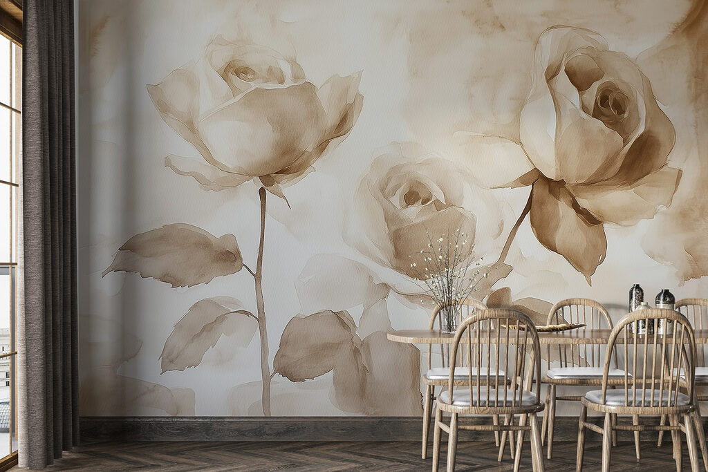 Tres rosas en sepia — interior 4