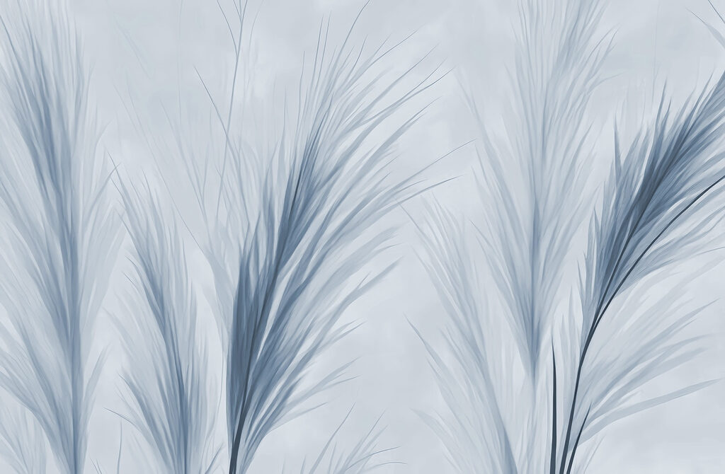 Plumas de hierba — diseño completo