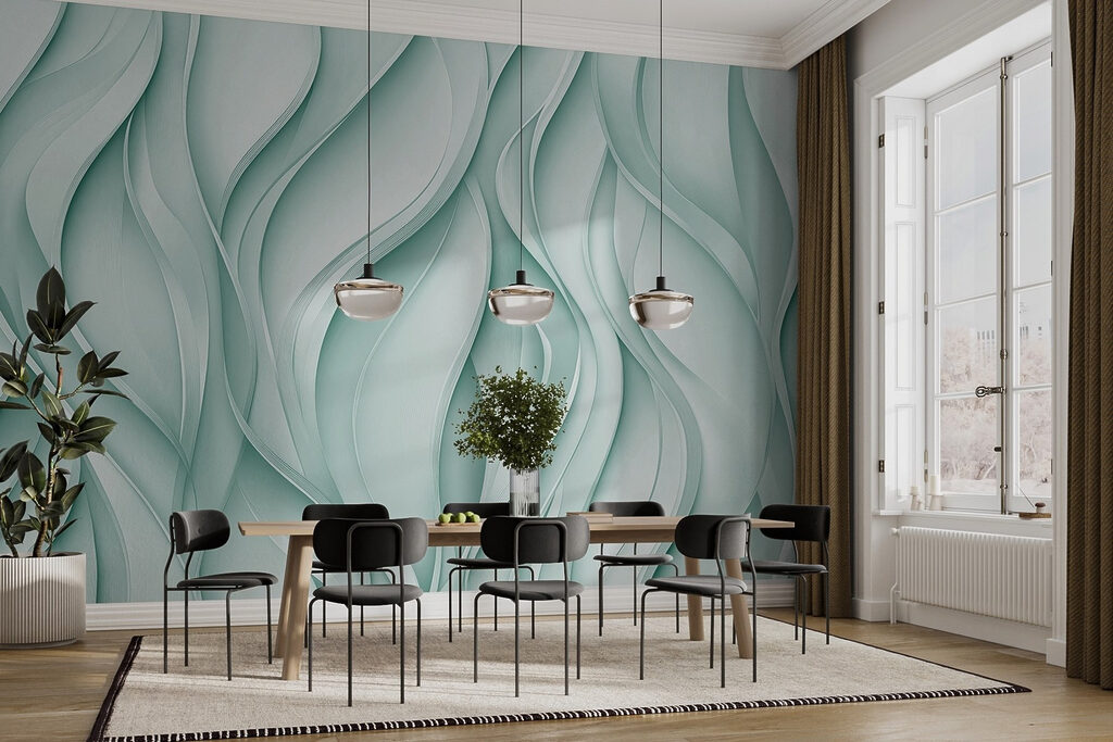 Formas onduladas como llamas — interior 3