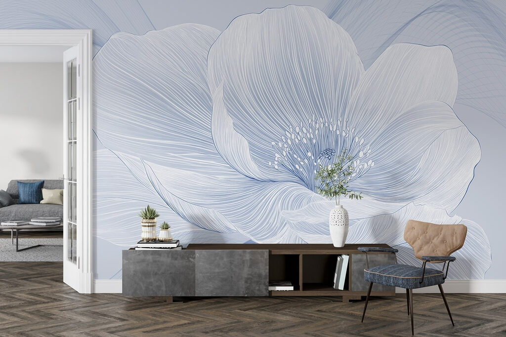 Flor blanca abierta — interior 3