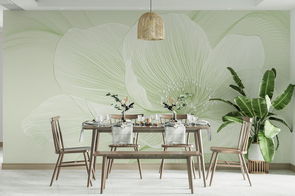 Flor blanca abierta — interior 3