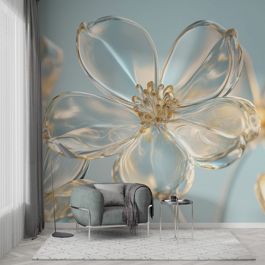 Flores con bordes dorados — interior 2