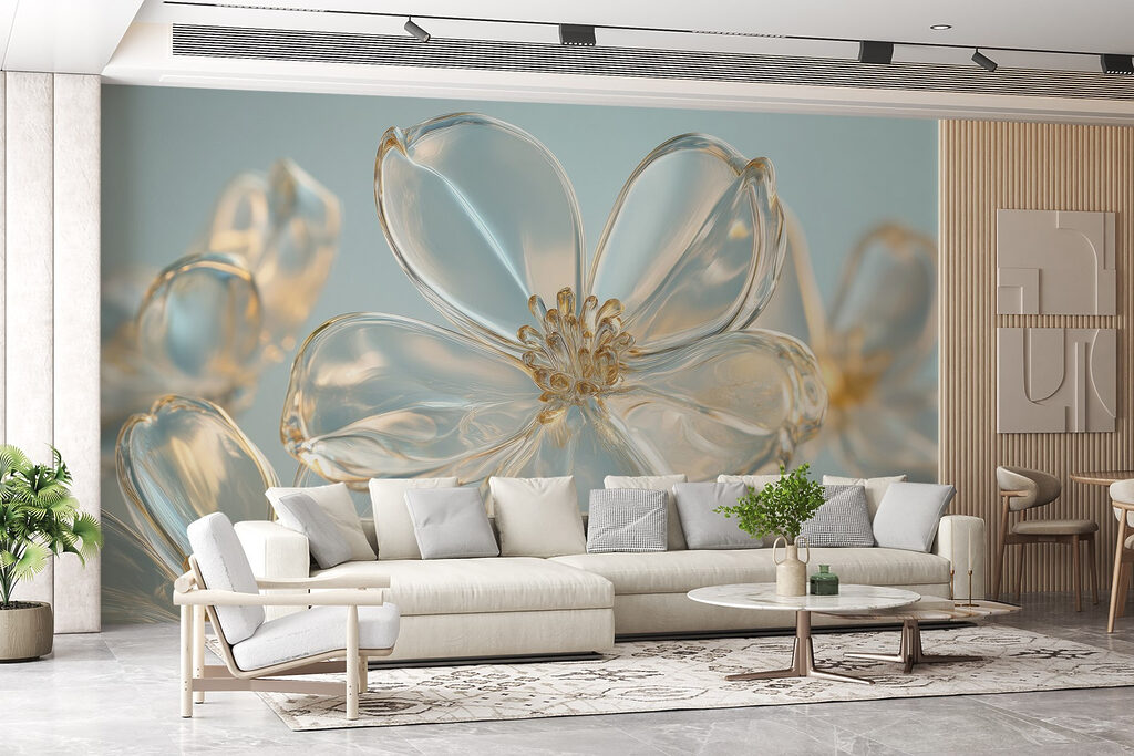 Flores con bordes dorados — interior 3
