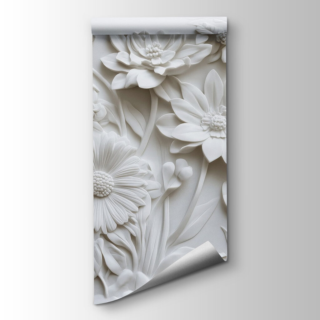 Flores blancas muy juntas — vista del producto