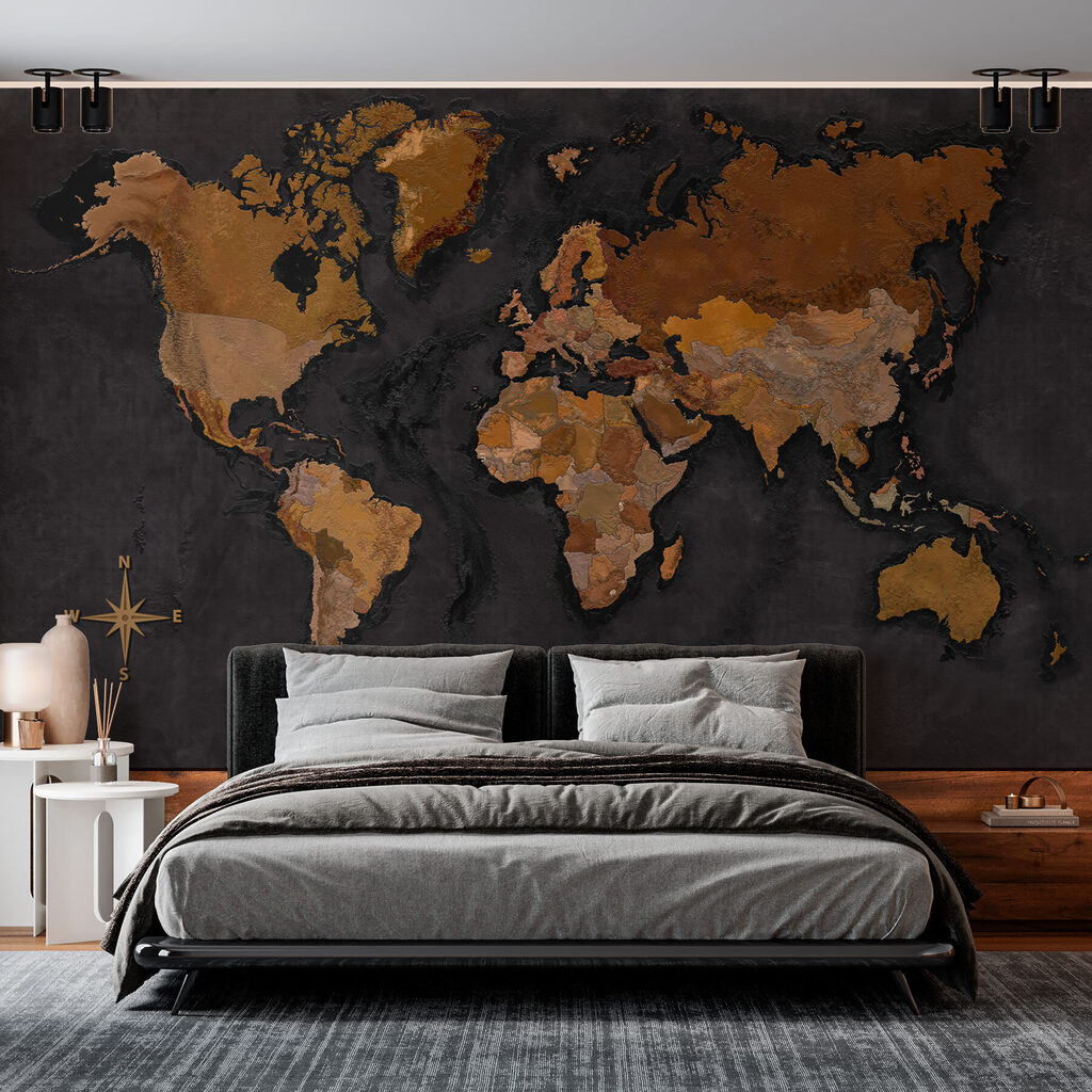 Mapa del mundo cobrizo — interior 1