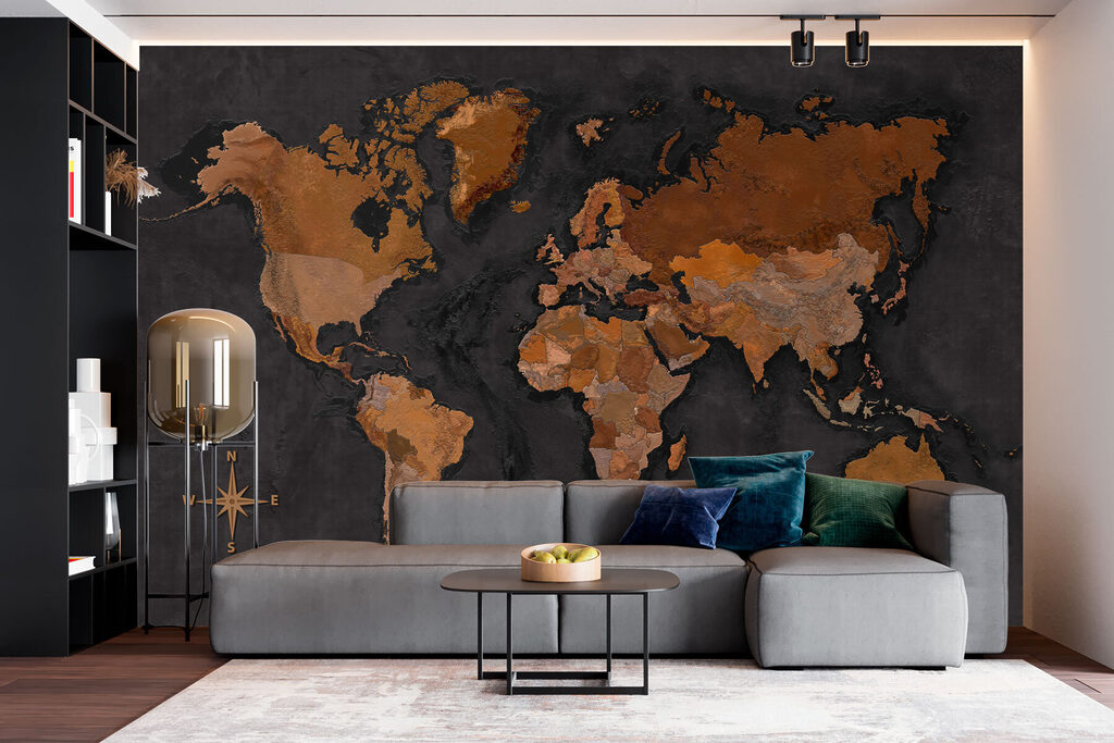 Mapa del mundo cobrizo — interior 2