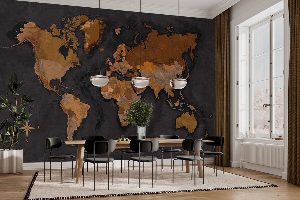 Mapa del mundo cobrizo — interior 4