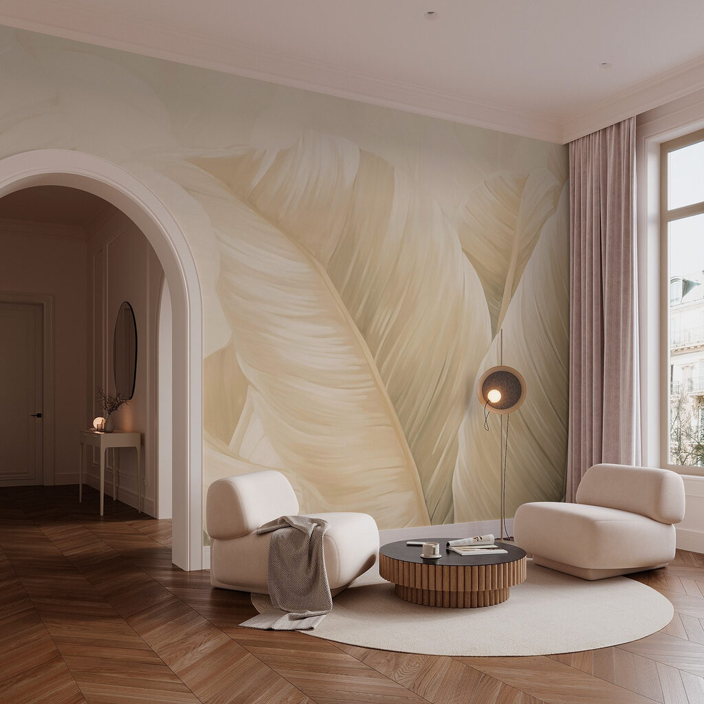 Hojas claras de cerca — interior 2