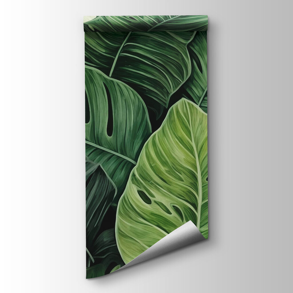 Monstera entre hojas — vista del producto