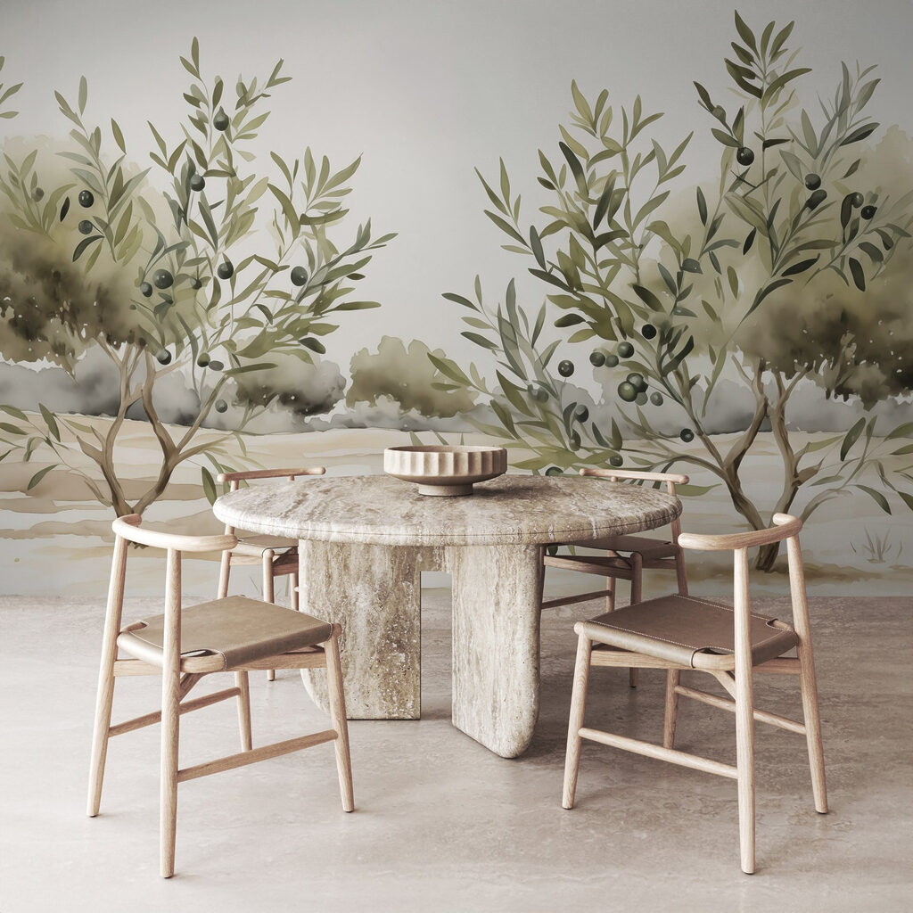 Olivos en campo arenoso — interior 2