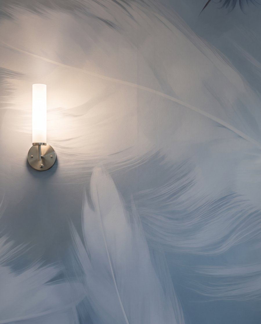 Plumas en vuelo — detalle