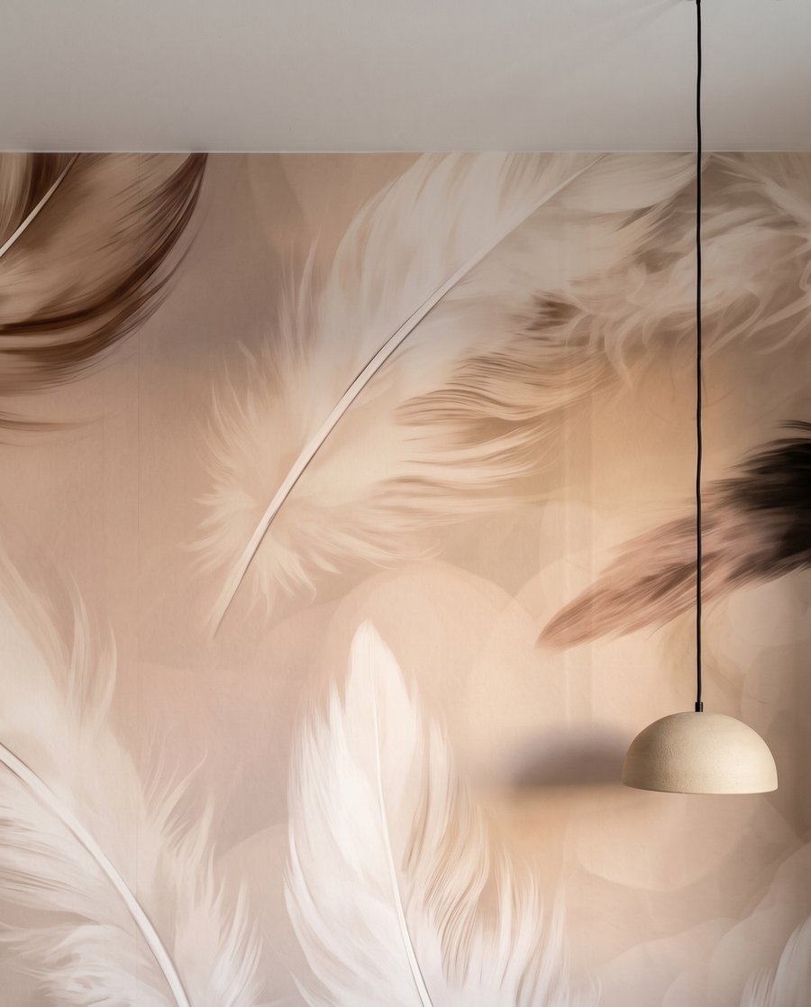 Plumas en vuelo — detalle