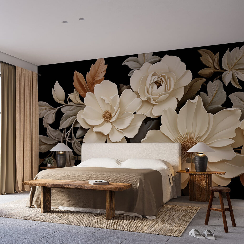 Flores sobre negro — interior 1