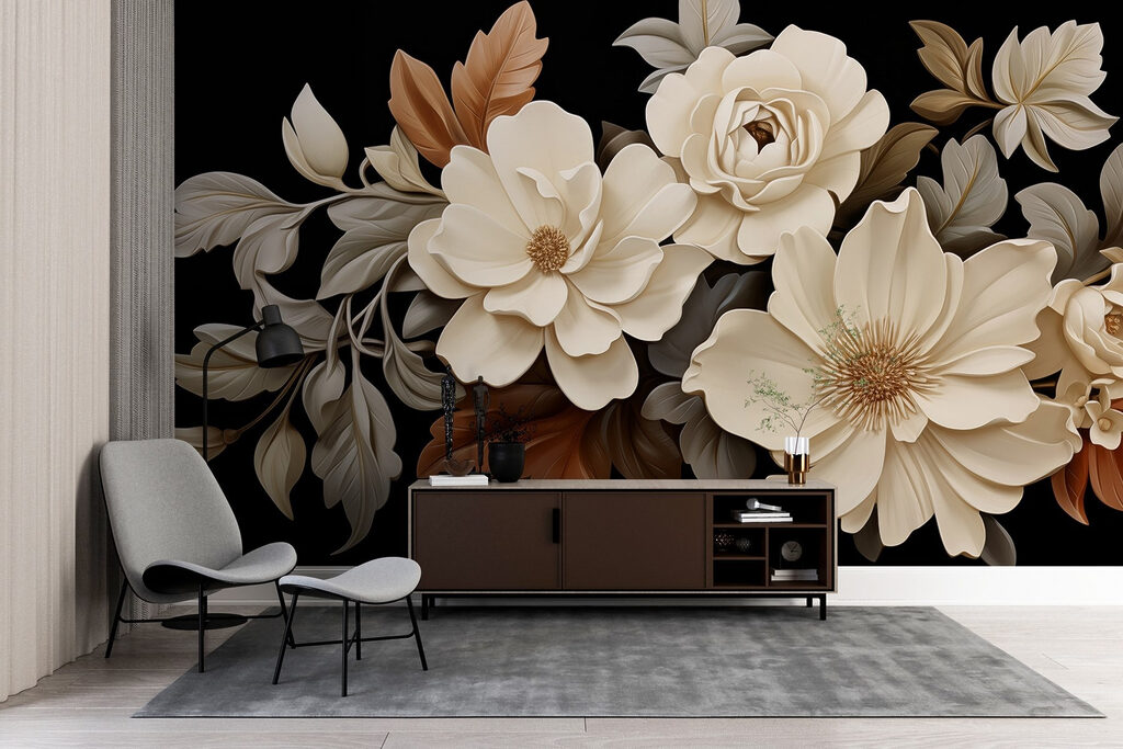 Flores sobre negro — interior 3