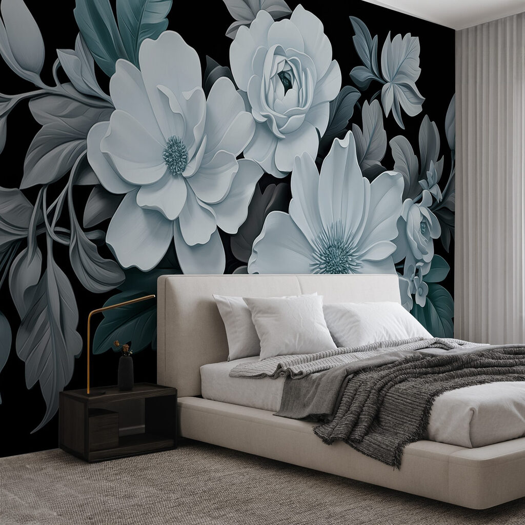 Flores sobre negro — interior 1