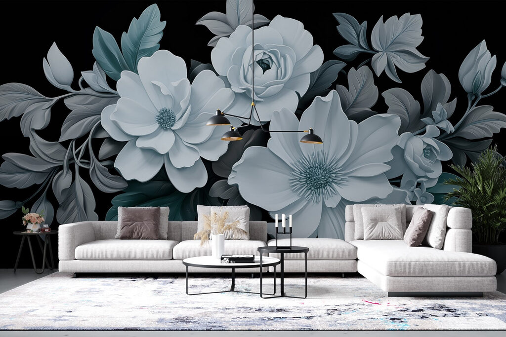 Flores sobre negro — interior 2