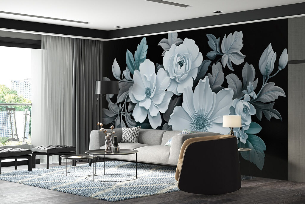 Flores sobre negro — interior 3