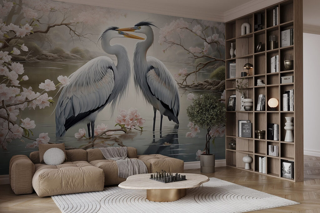 Garzas frente a frente — interior 1
