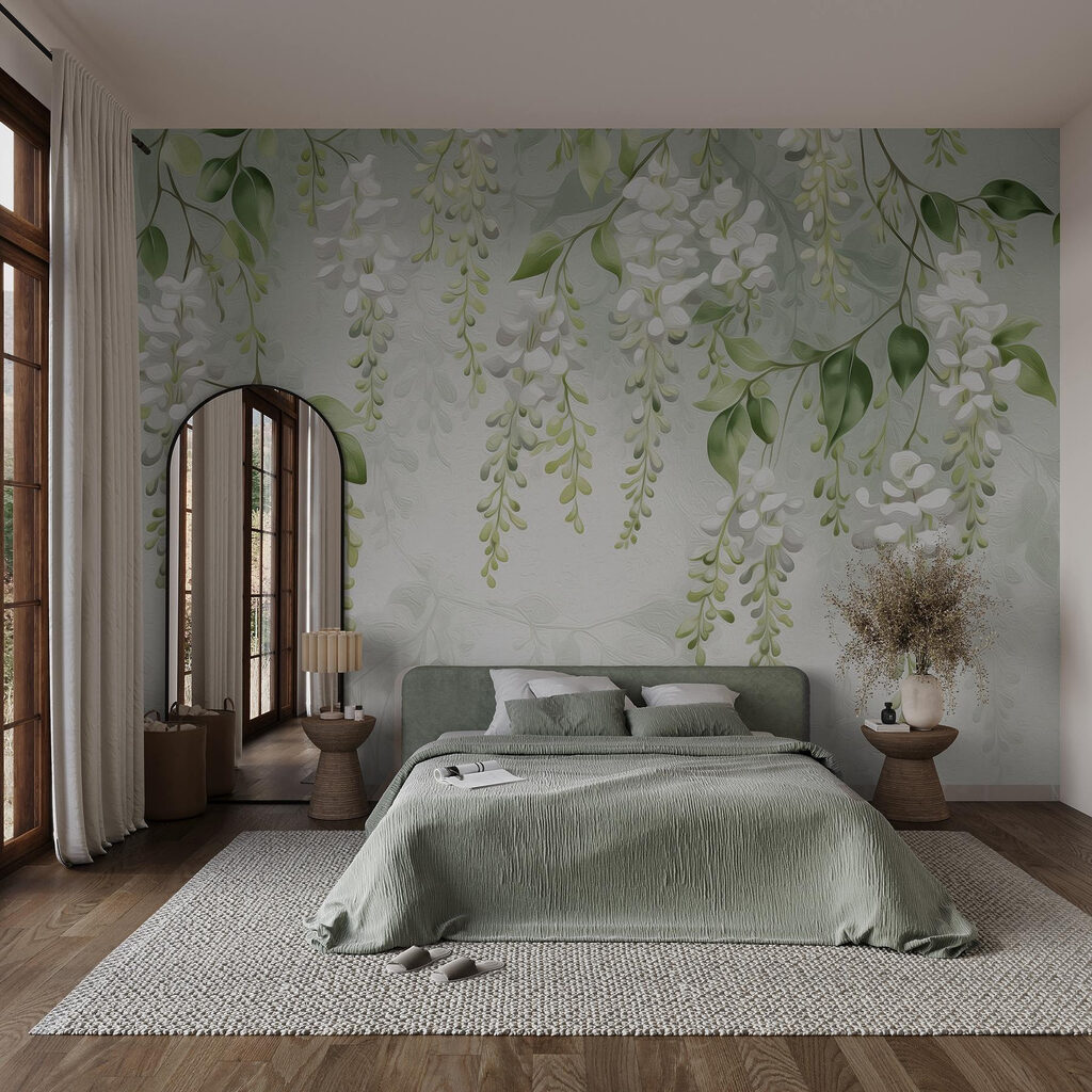 Racimos blancos colgantes — interior 1