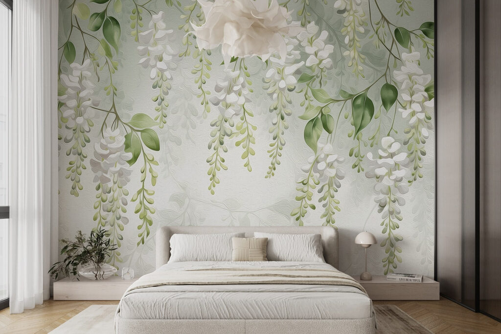 Racimos blancos colgantes — interior 2
