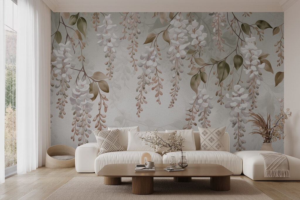 Racimos blancos colgantes — interior 2