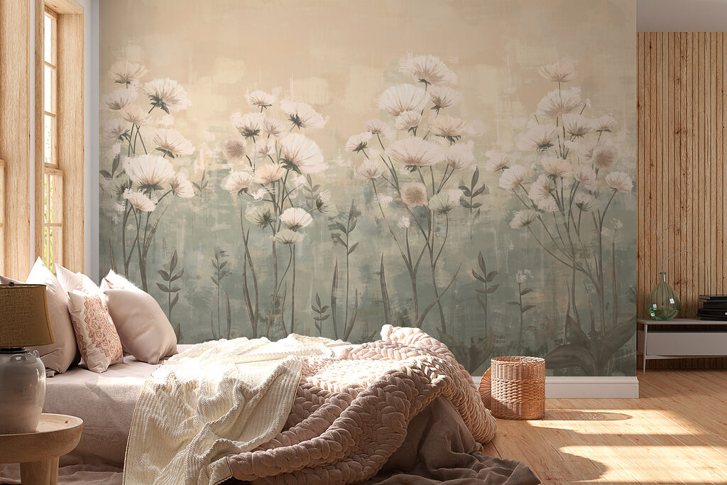 Flores blancas en bruma — interior 2