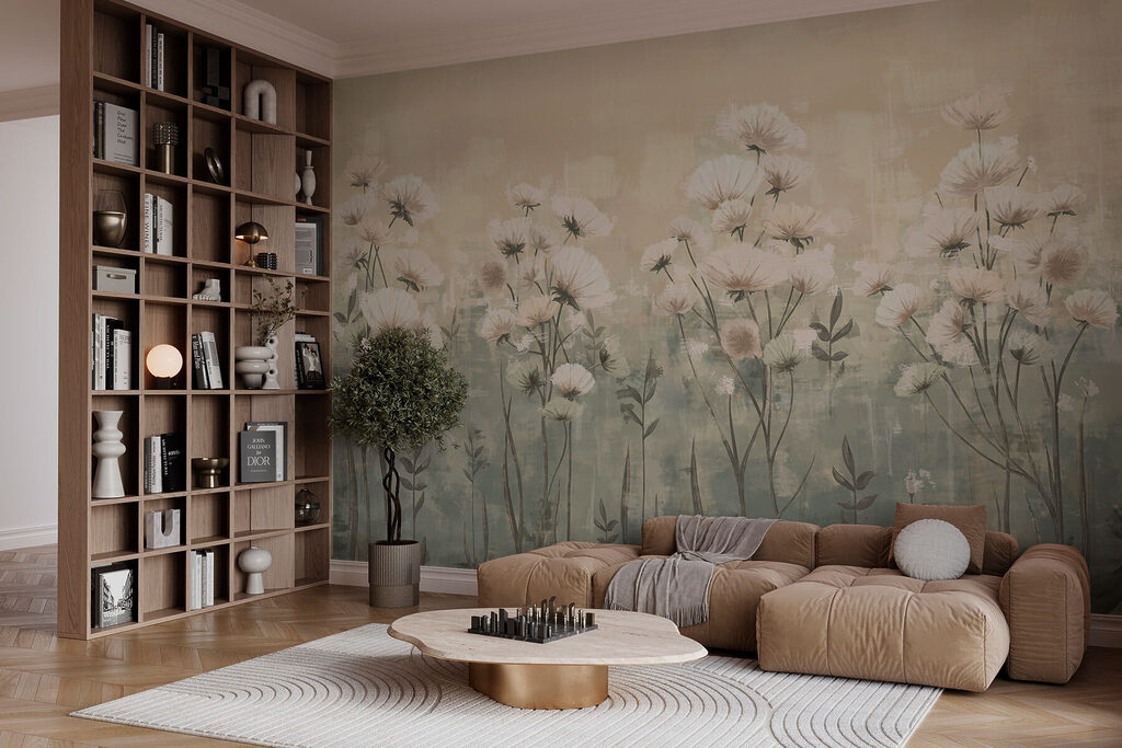 Flores blancas en bruma — interior 3