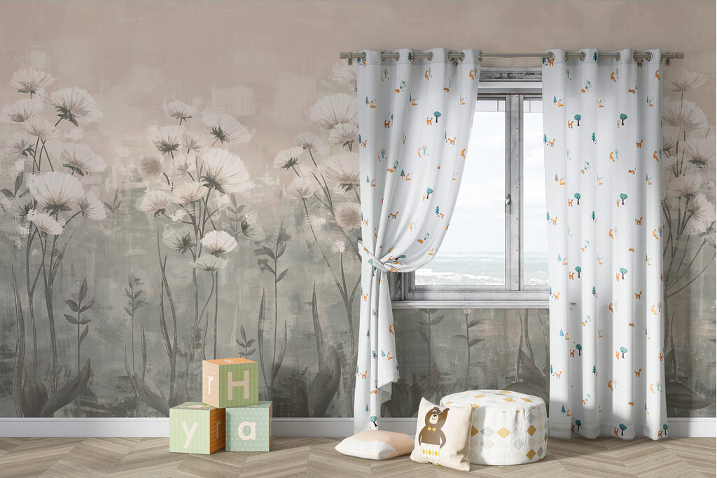 Flores blancas en bruma — interior 1