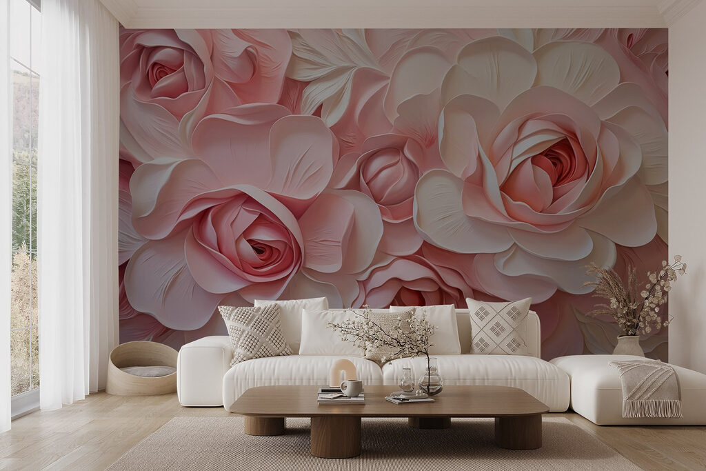 Rosas de pétalos plegados — interior 2