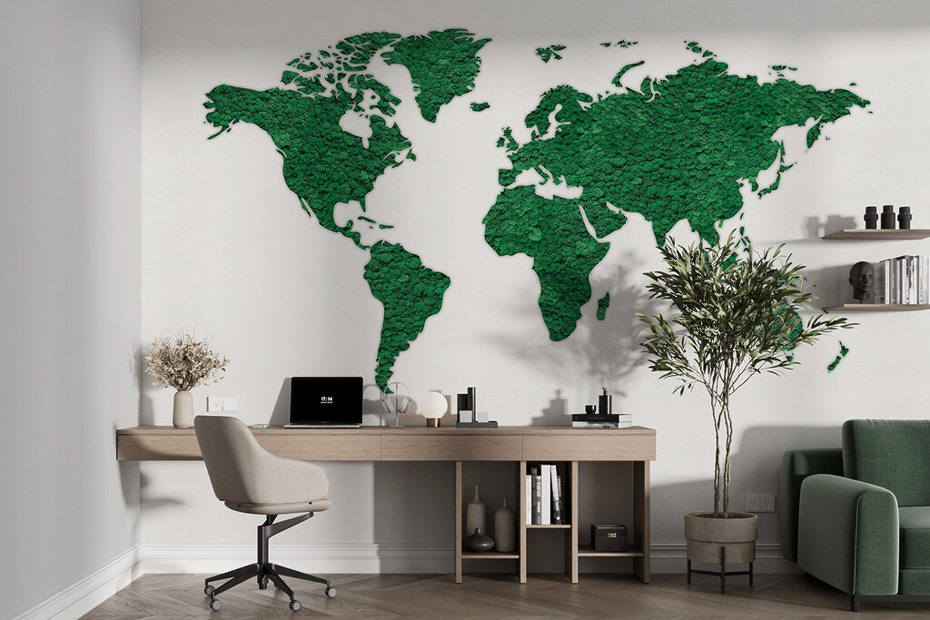 Mapa en verde oliva — interior 4