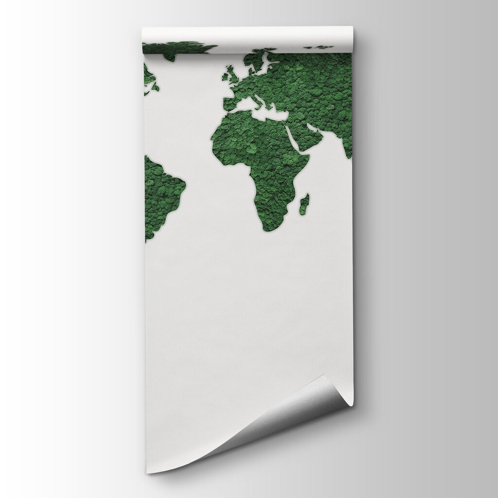 Mapa en verde oliva — vista del producto
