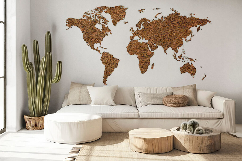 Mapa en verde oliva — interior 2
