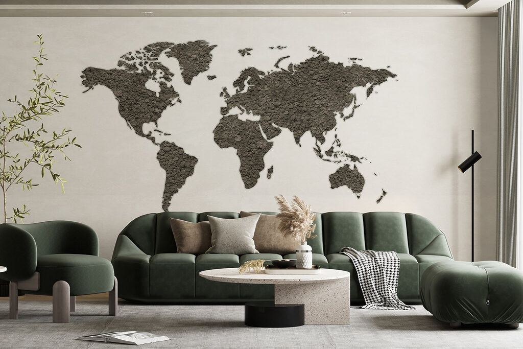 Mapa en verde oliva — interior 4