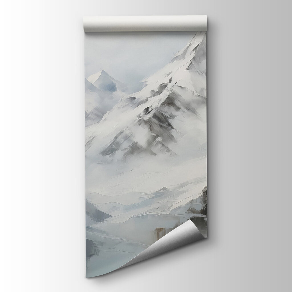 Picos nevados en acuarela — vista del producto