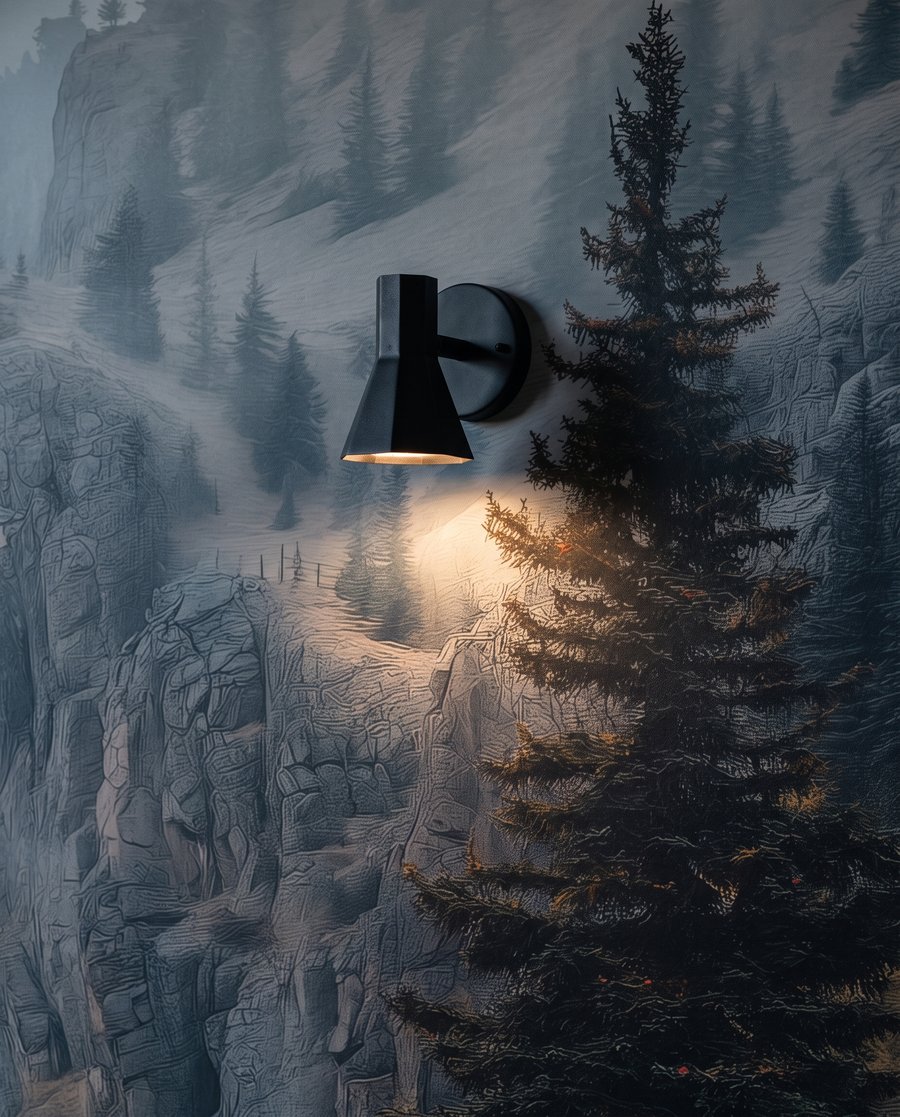 Pinos en un barranco — detalle