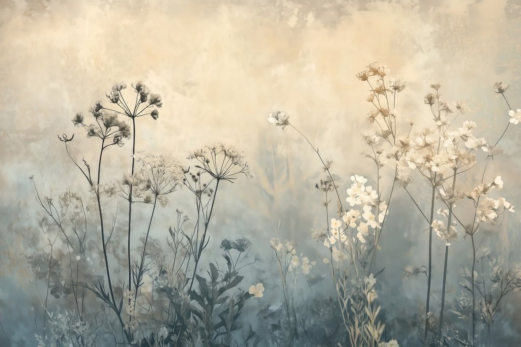 Umbelas finas y neblina — diseño completo