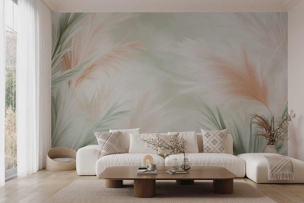 Plumeros en tonos pastel — interior 3