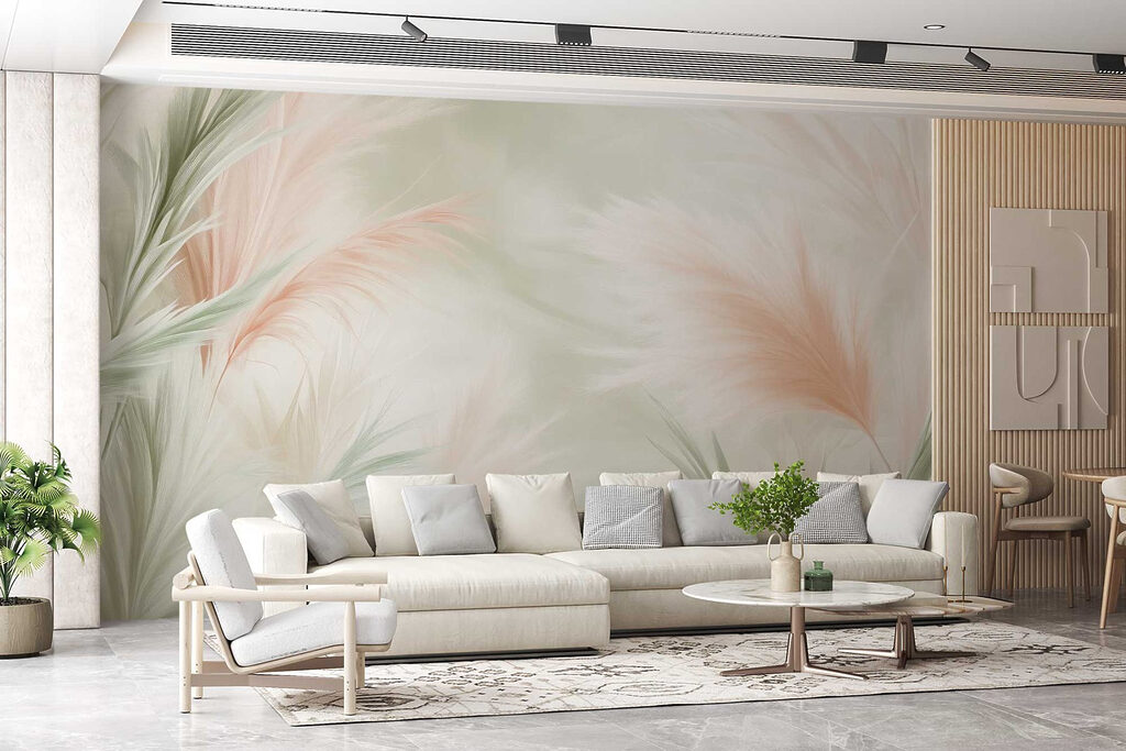 Plumeros en tonos pastel — interior 4