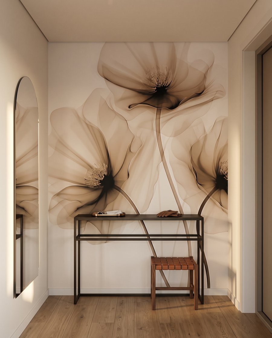 Flores transparentes sobre tallos — interior 4