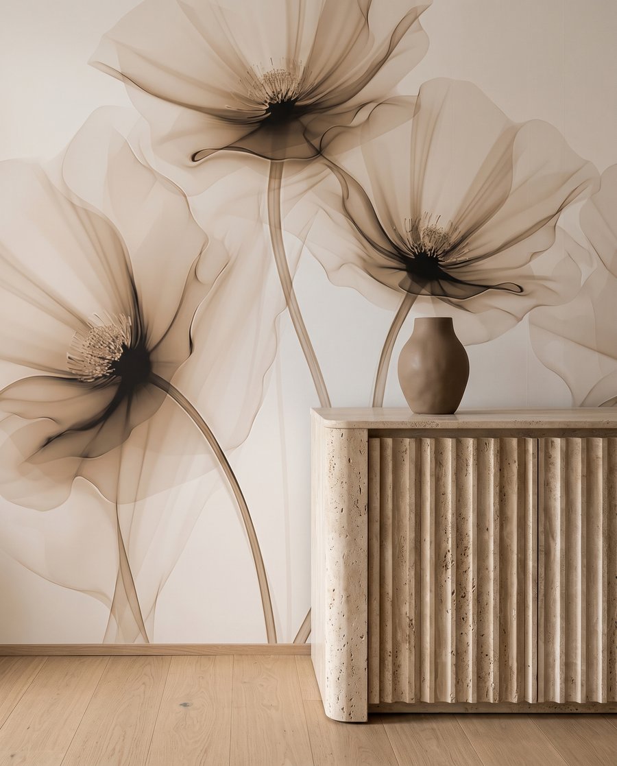 Flores transparentes sobre tallos — interior 7