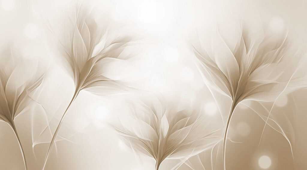 Hojas claras a contraluz — diseño completo