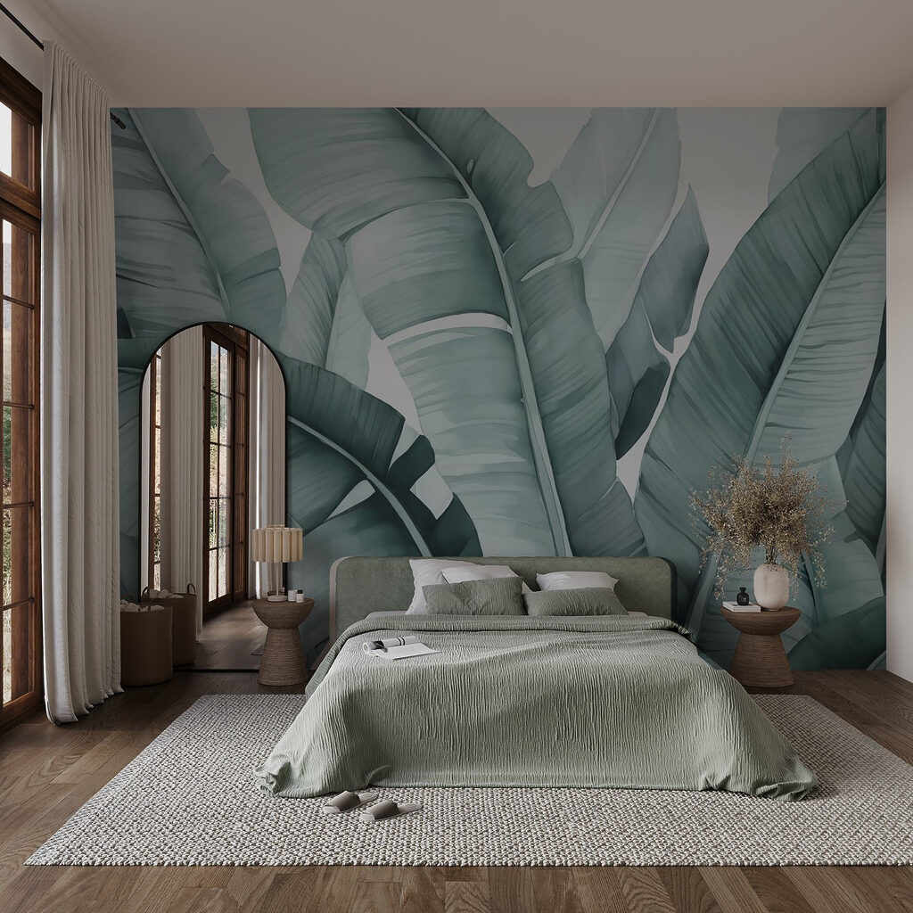 Hojas grandes en capas — interior 1