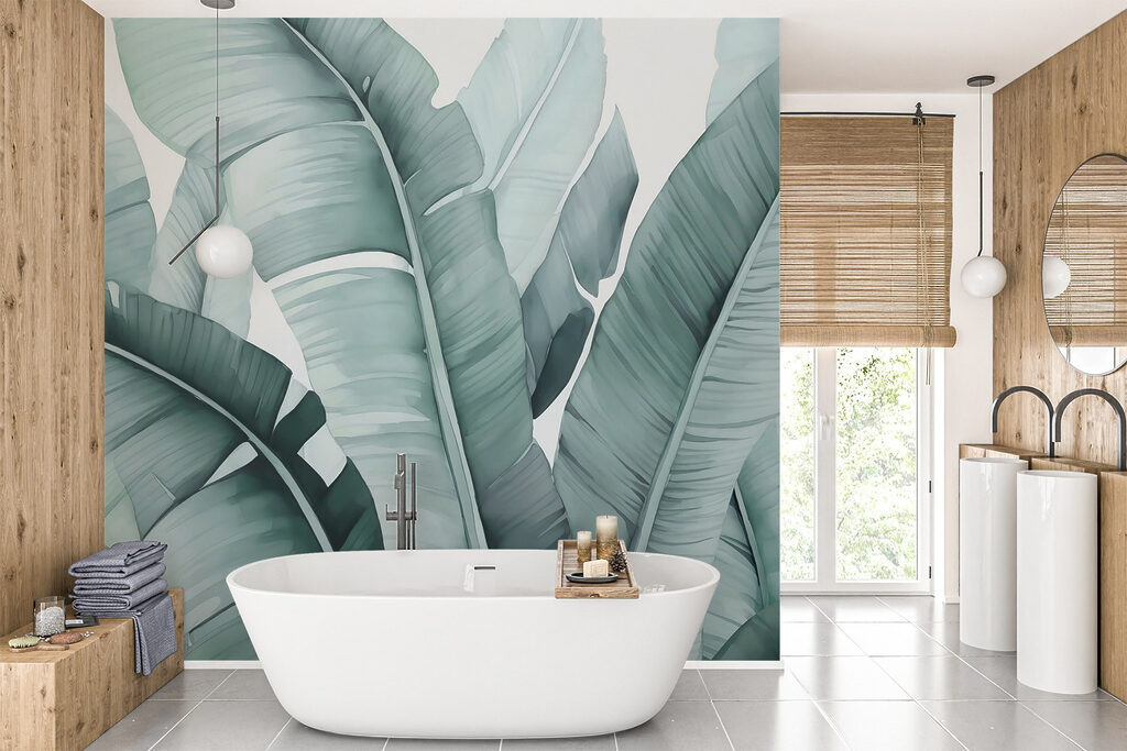 Hojas grandes en capas — interior 2