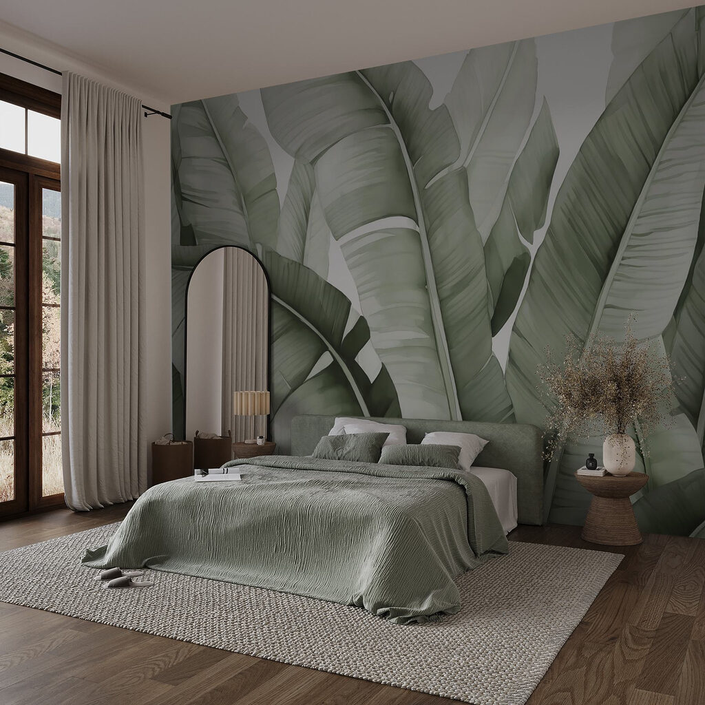 Hojas grandes en capas — interior 1