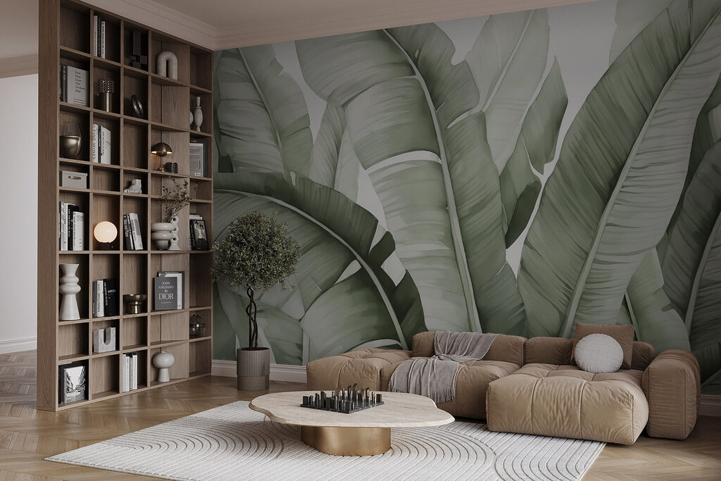 Hojas grandes en capas — interior 2
